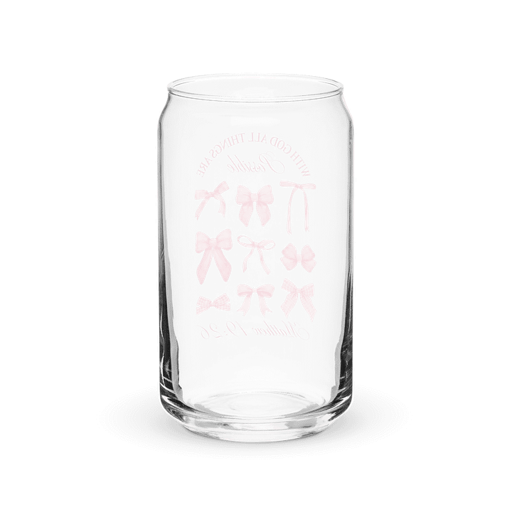 With God All Things Are Possible Can-Shaped Glass product image (2)