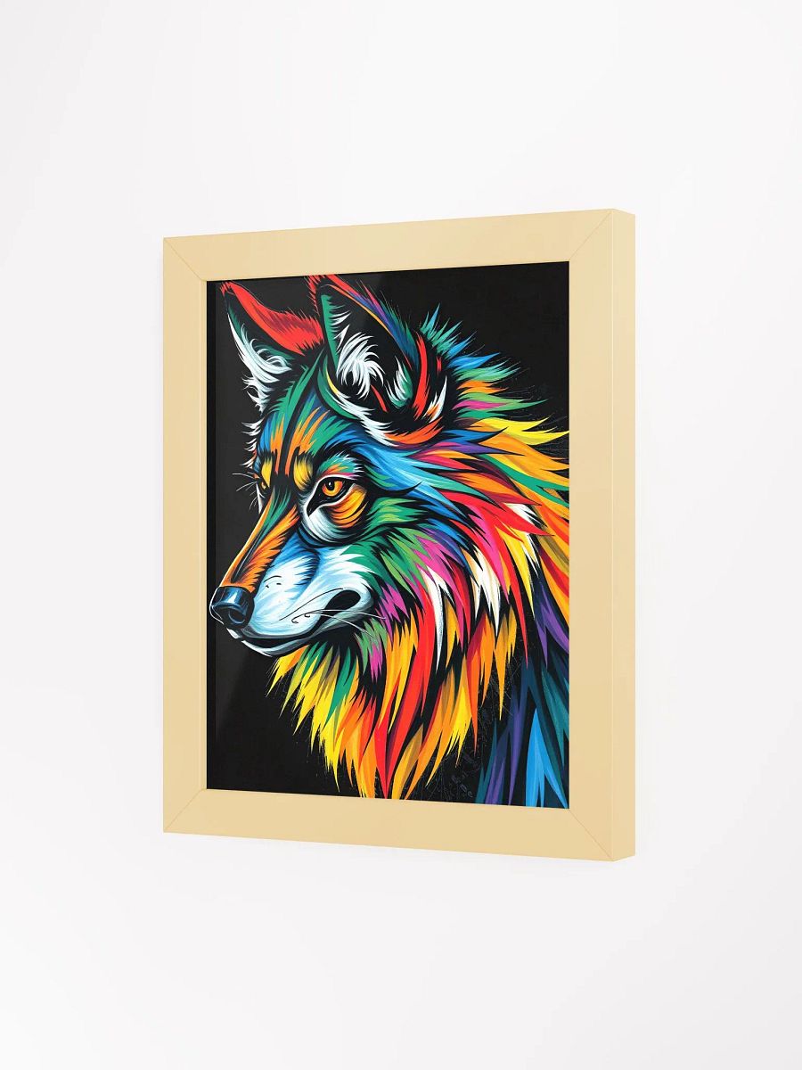Vibrant Wolf Spirit Framed Poster product image (13)