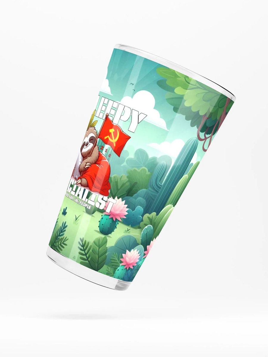 Sleepy Socialist Shaker Pint Glass product image (5)