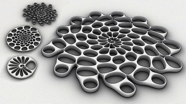 Voronoi & Weaverbird Parametric Pattern Design Grasshopper Rhino Files Download product image (1)