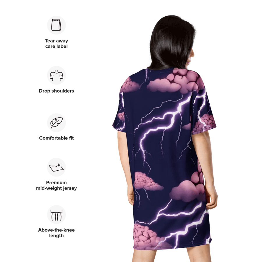Brain Storm T- Shirt Dress product image (10)