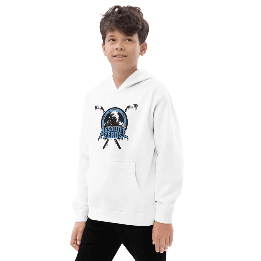 Cotton Heritage Youth White Pullover Fleece product image (3)