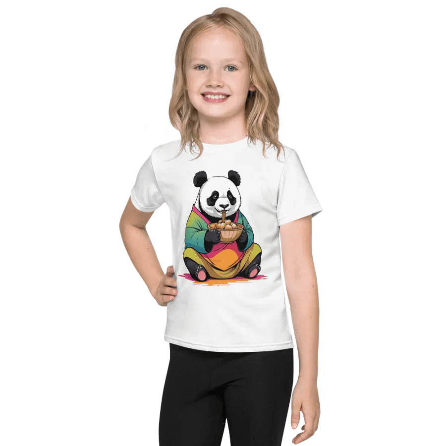 Panda Noodle Party Kids T-Shirt product image (1)