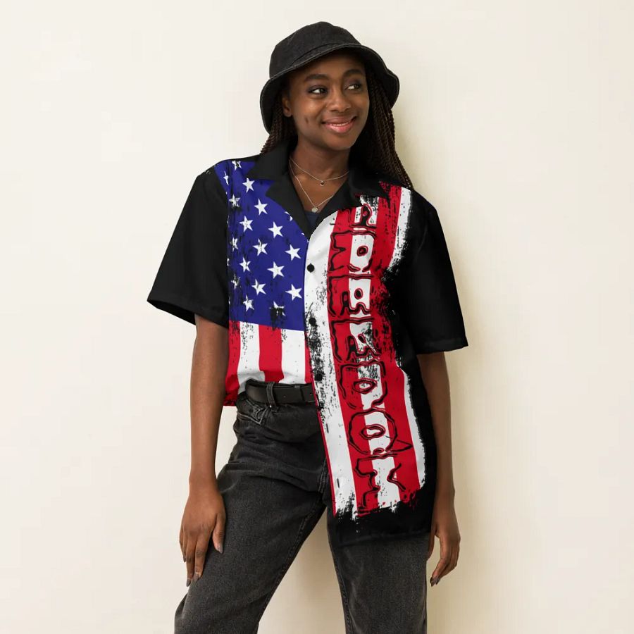 Freedom Flag Hawaiian Shirt *XXL Sizes* product image (7)