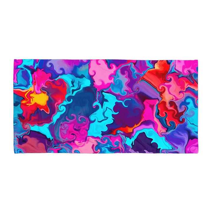 Multicoloured Abstract Art Towel product image (2)