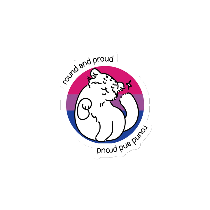 Round and Proud Manul Bisexual Version - Magnet product image (2)