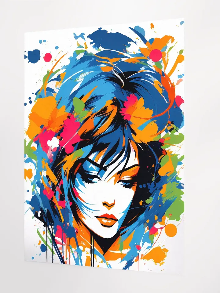 Abstract Woman v12 - Vintage Style Poster - Girly - Medium Size 18x24 Inches product image (2)