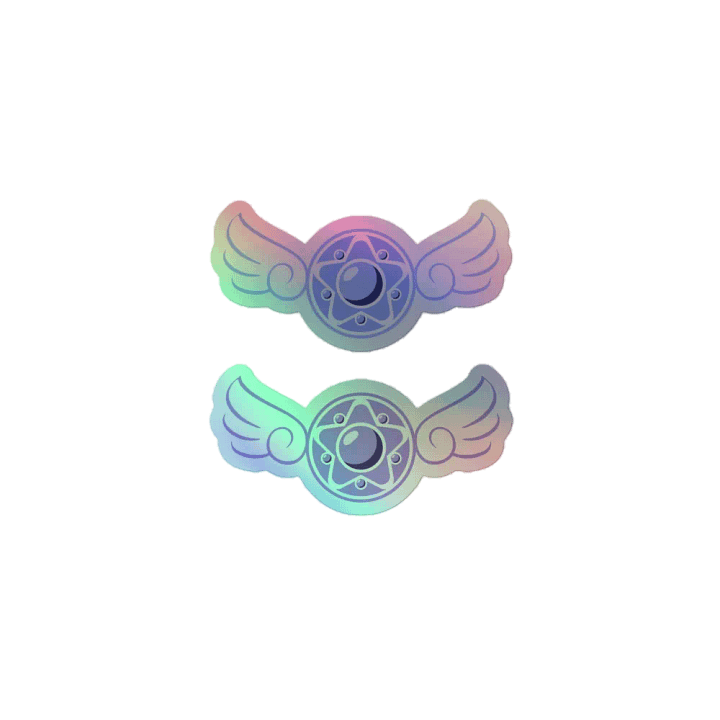Kaza Marie Twitch Badge Holographic Stickers product image (1)