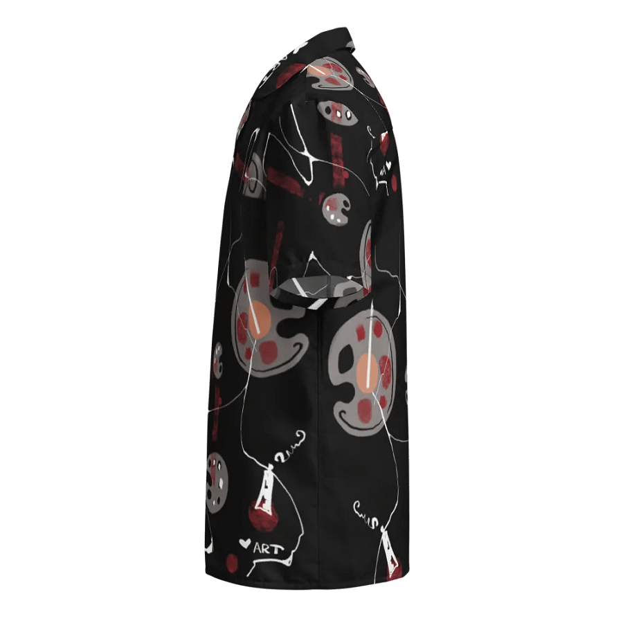 ScribbleWear #1 Unisex Hawaiian Style Shirt/Black Palette product image (4)