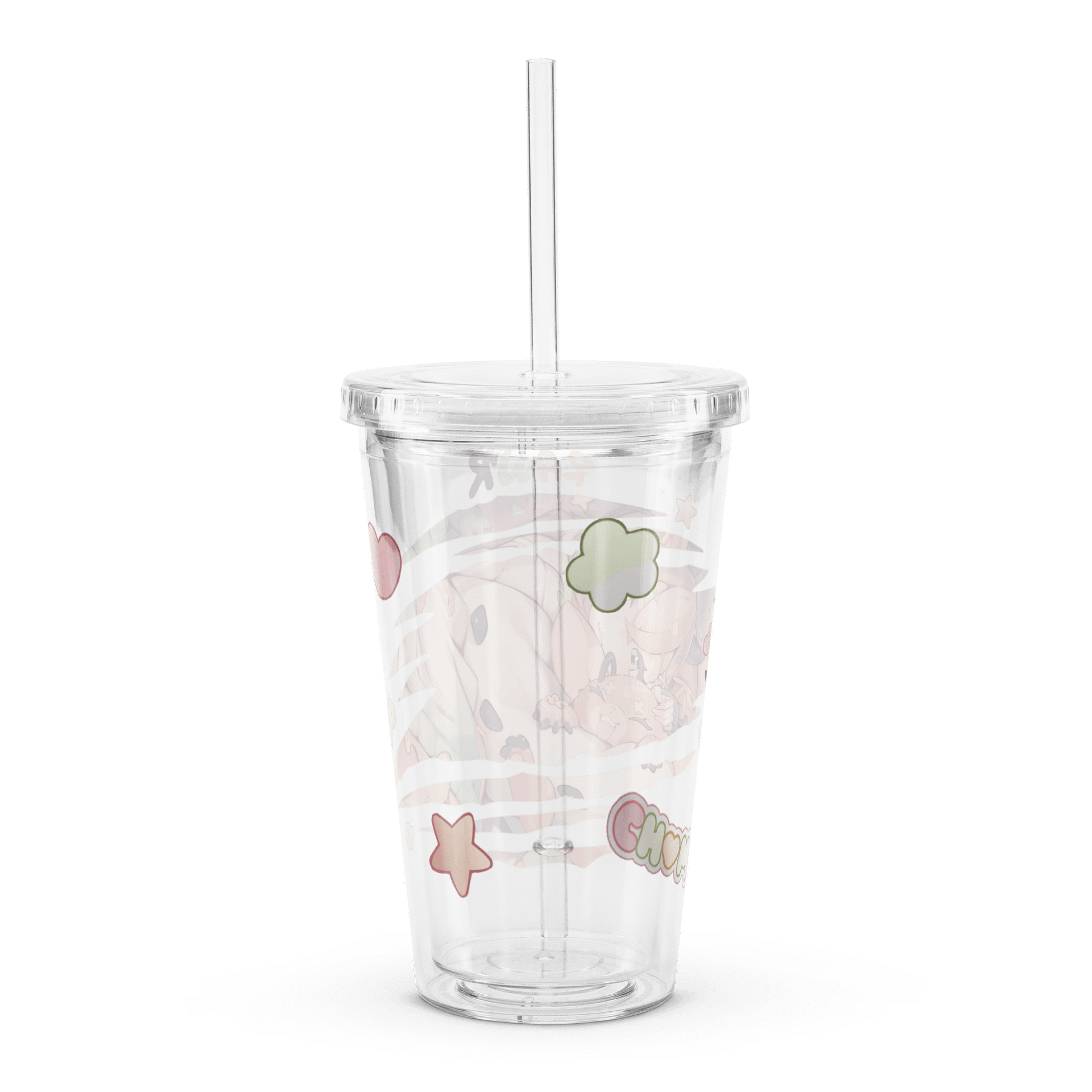 2.0 Double Wall Clear Plastic Tumbler product image (2)