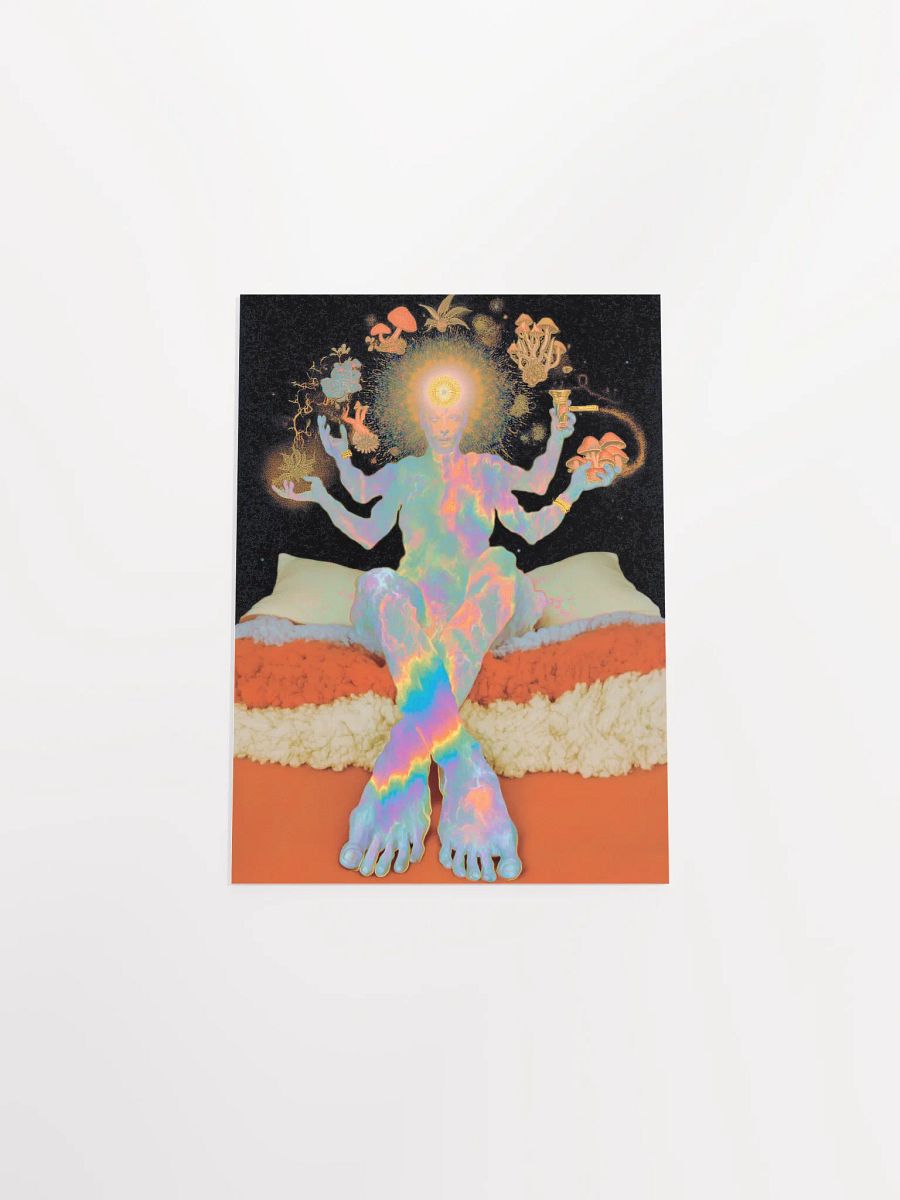Psychedelic Shamanic Vision: Multilimb Figure, Mushrooms, and Cosmic Awakening product image (11)