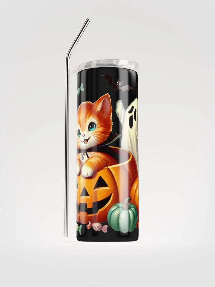 Kittens and Ghost Halloween Tumbler product image (1)