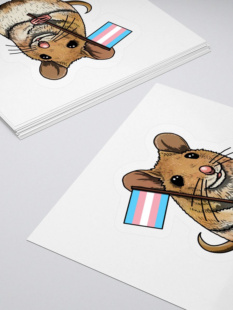Trans Mouse Kiss Cut Stickers product image (11)