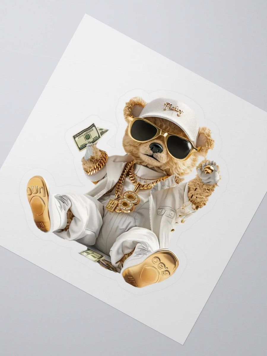 Urban Teddy Bear Kiss Cut Stickers product image (2)