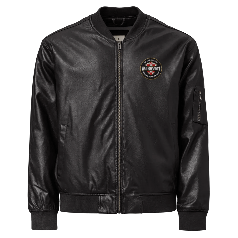 MI HRVATI Shield Logo Bomber Jacket product image (1)