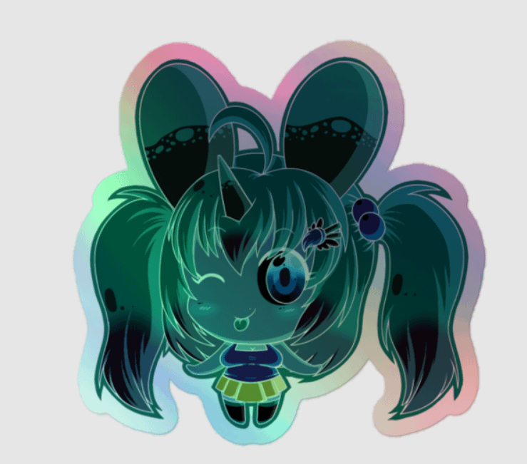 Inverted Jammy Holo Sticker product image (1)