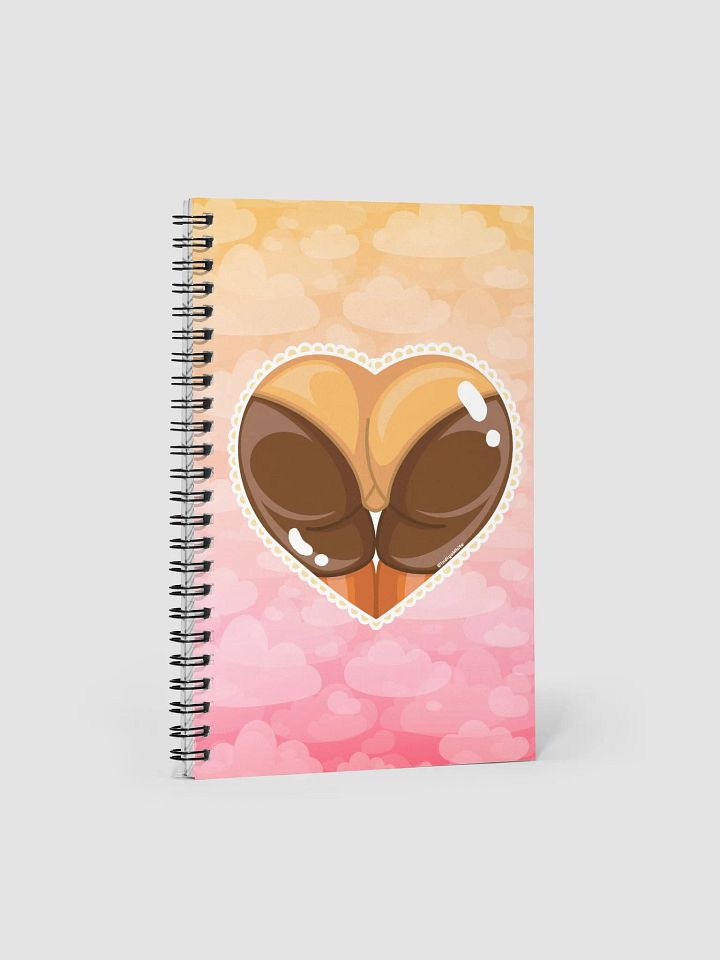 Orange Heart Booty Notebook product image (1)
