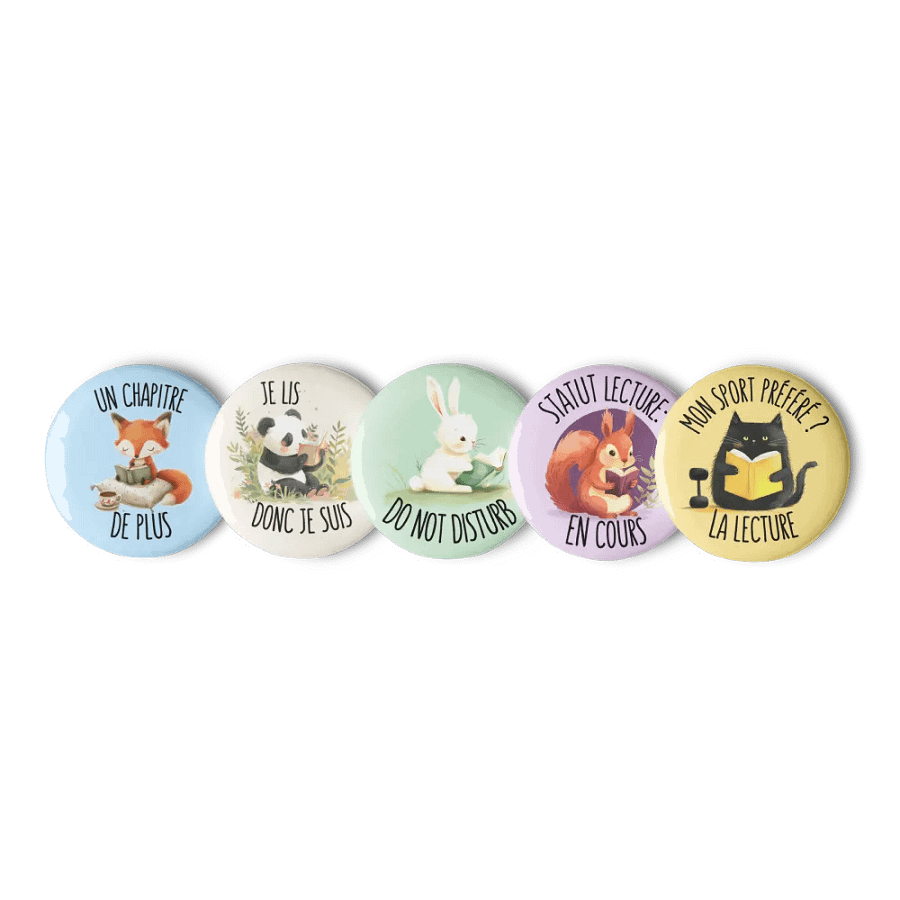 Badges Reading Animals product image (5)
