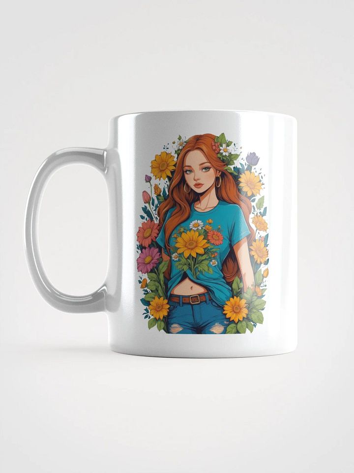 Bloomcore Flower Girl Coffee or Soup Mug - 11 oz - 15 oz - 20 oz - v1 product image (2)