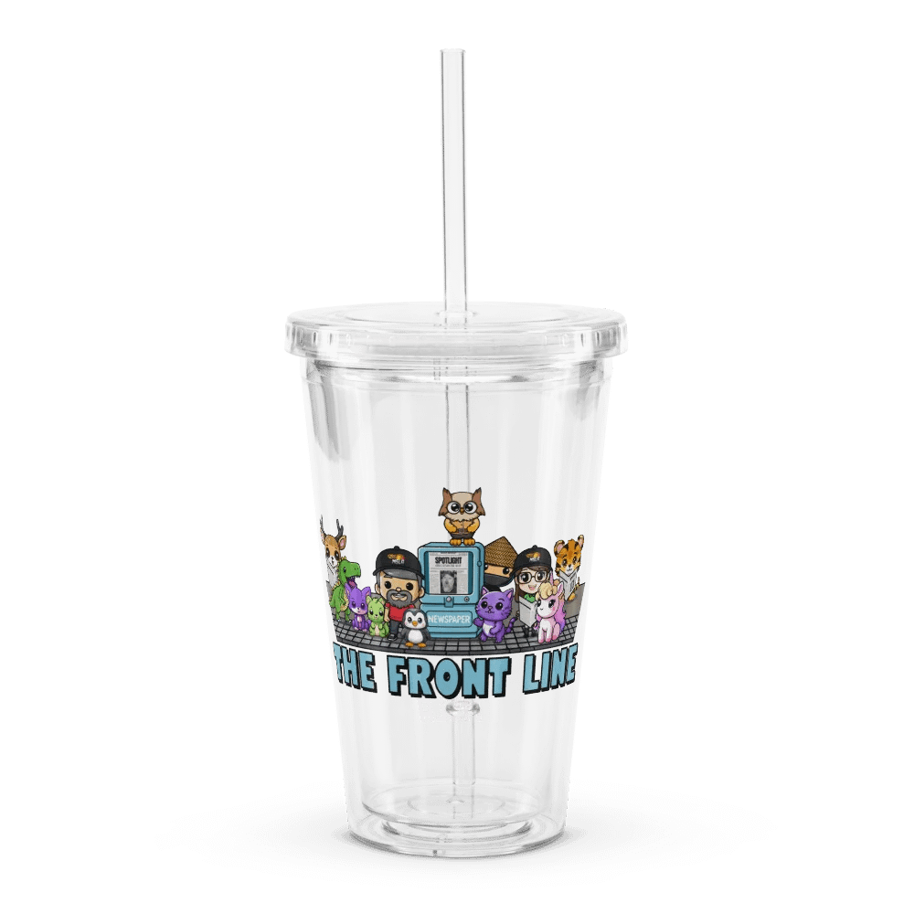 The Front Line - Double Wall Clear Plastic Tumbler product image (3)