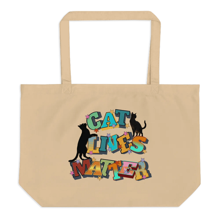 Cat Lives Matter Feline Statement Eco Tote product image (1)