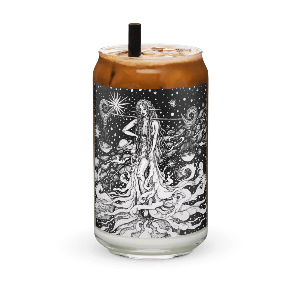 Libra Zodiac Can-Shaped Glass product image (2)