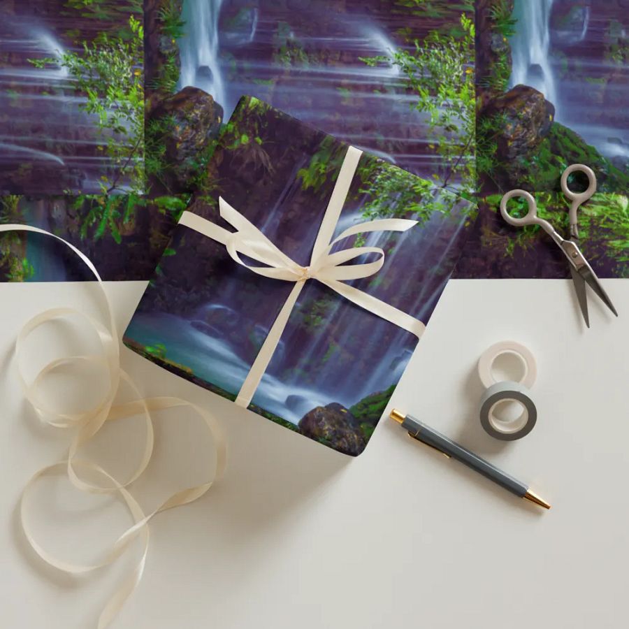 Serene Cascades Wrapping Paper Set product image (12)