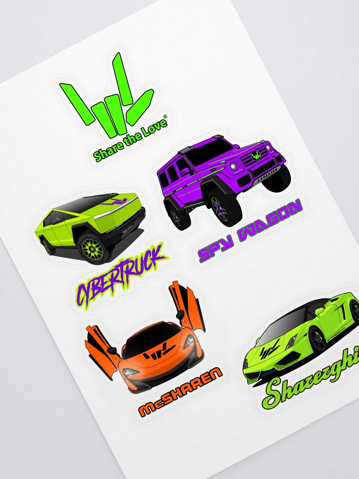 SUPERCAR COLLECTION STICKERS!! product image (2)