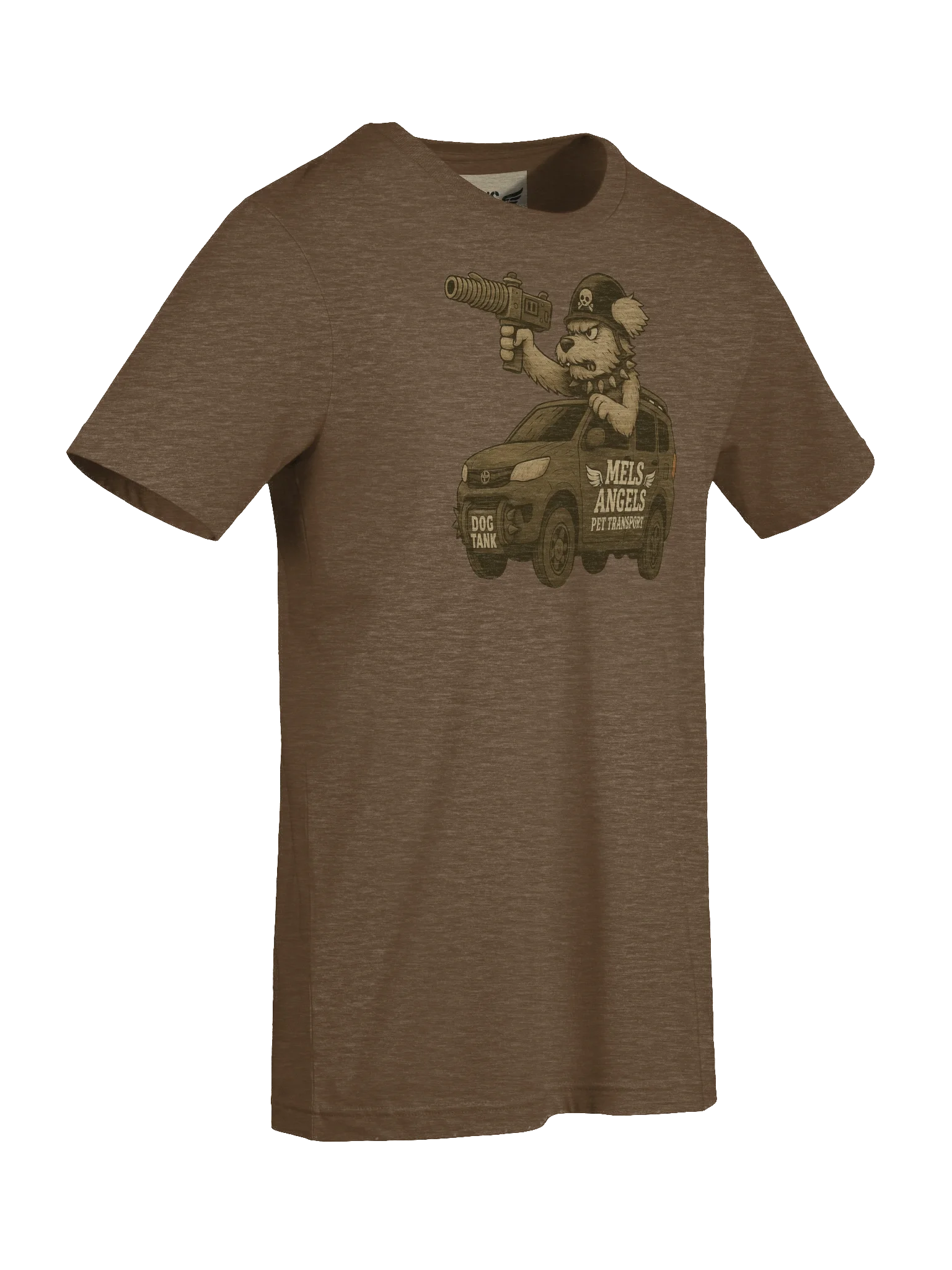 Mel’s Angels “Dog Tank” T-Shirt – Bella+Canvas Unisex Graphic Tee, Military-Style Rebel Dog Apparel product image (5)