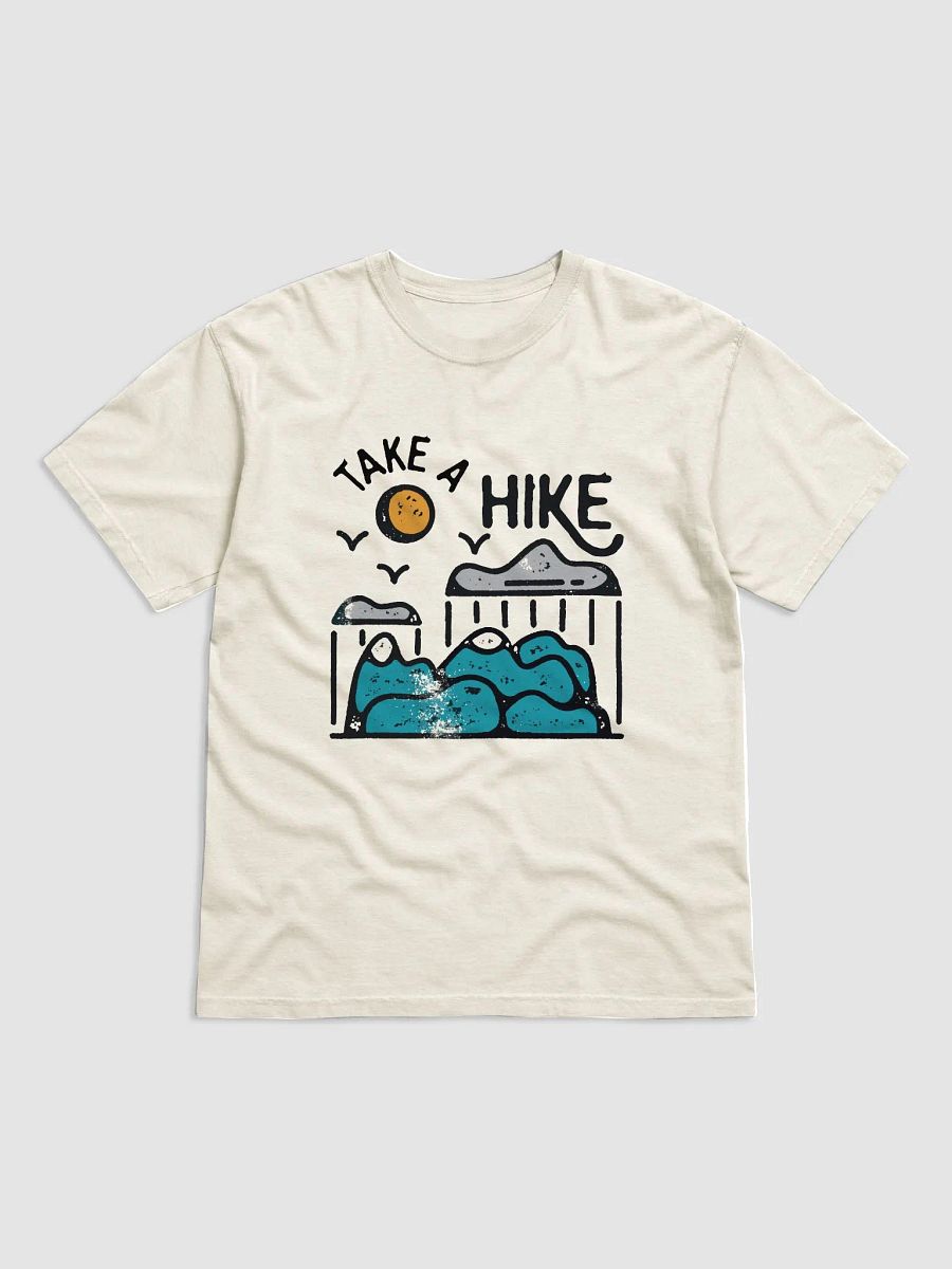 Take a Hike | Funny Retro-Style Minimalist Hipster T-Shirt of a Mountain Hiking Scene for Travel, Vacations, and Hiking product image (16)