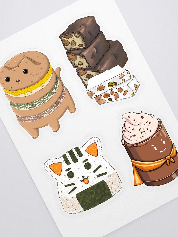 Food themed sticker sheet (2nd batch) product image (1)