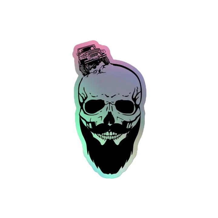 Bearded Jeeper Logo Holographic Sticker product image (2)