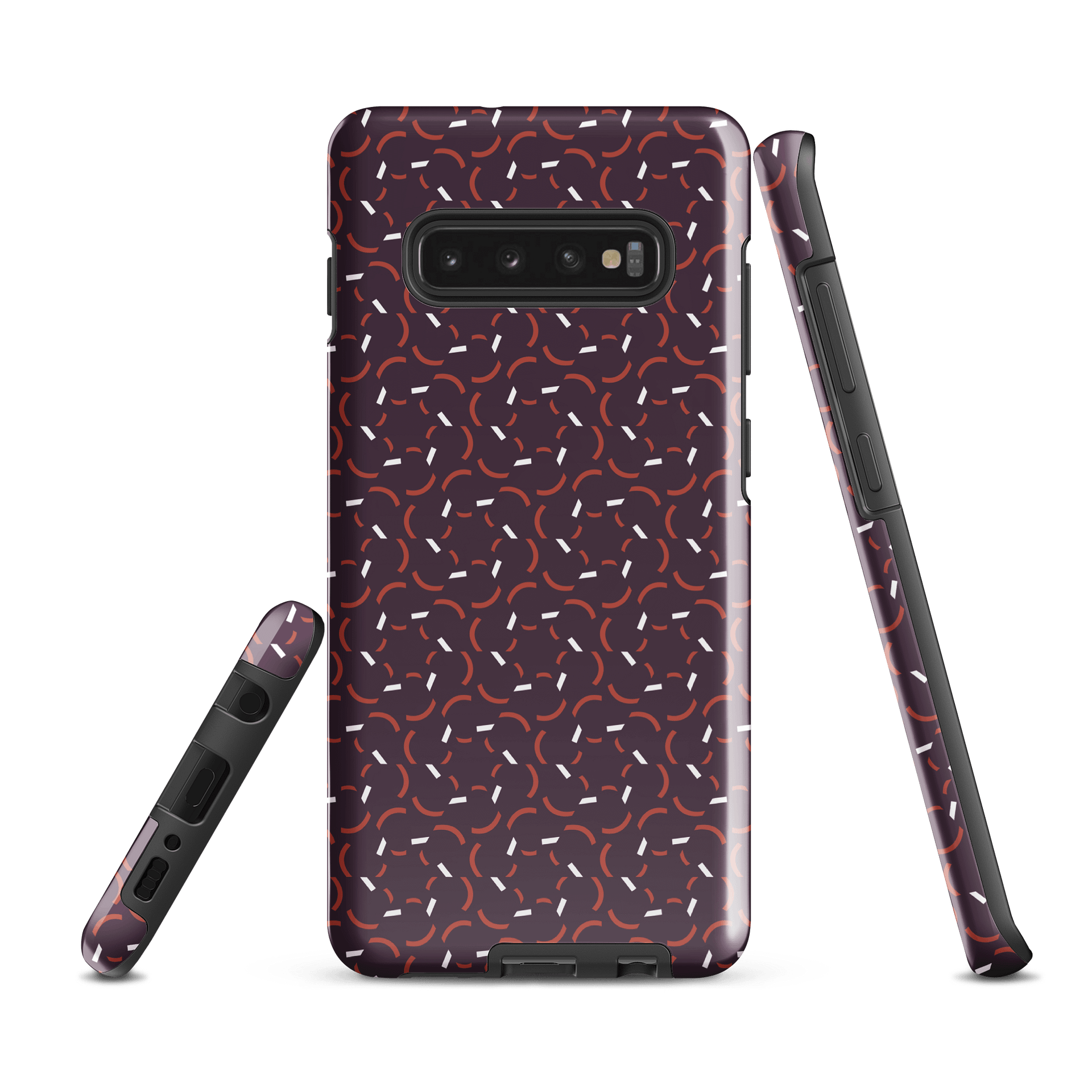 Blue Flux Geometric Pattern Samsung Galaxy Tough Case product image (1)