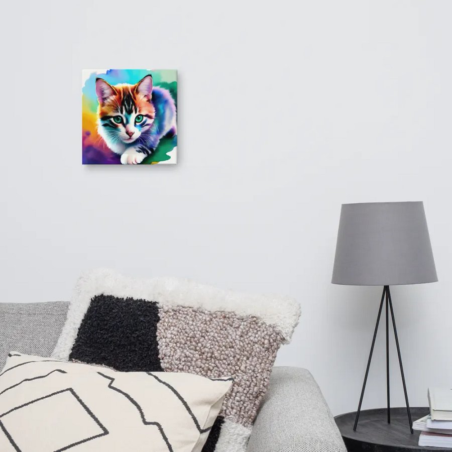 Cute Cat Digital Painting - v10 product image (10)