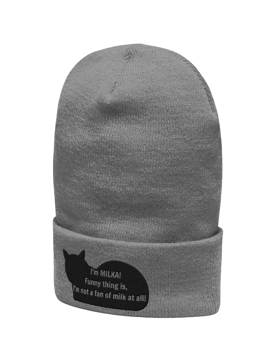 MILKA's Confession Cat Silhouette Cuffed Beanie product image (6)