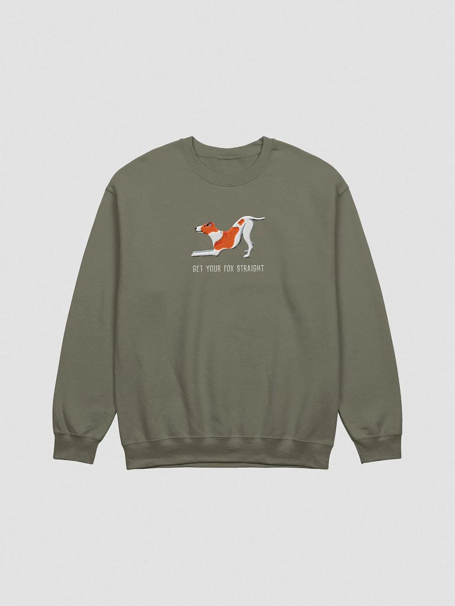 Get Your Fox Straight Sweatshirt (Embroidered) of a Smooth Fox Terrier(Red & White) product image (4)