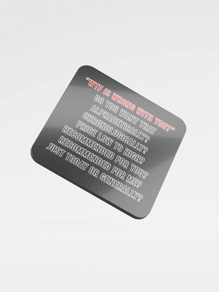 WTF Is Wrong Coaster product image (1)