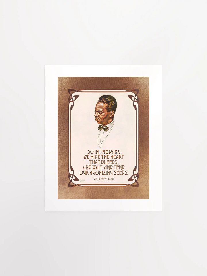 Countee Cullen: "Agonizing Seeds" Quote - Print product image (1)