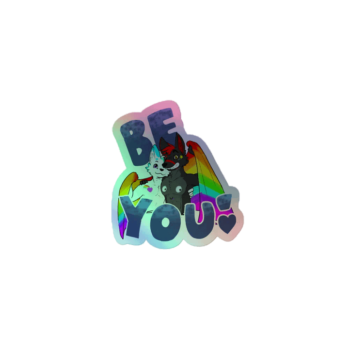 Be You! Pride Holographic Sticker product image (1)