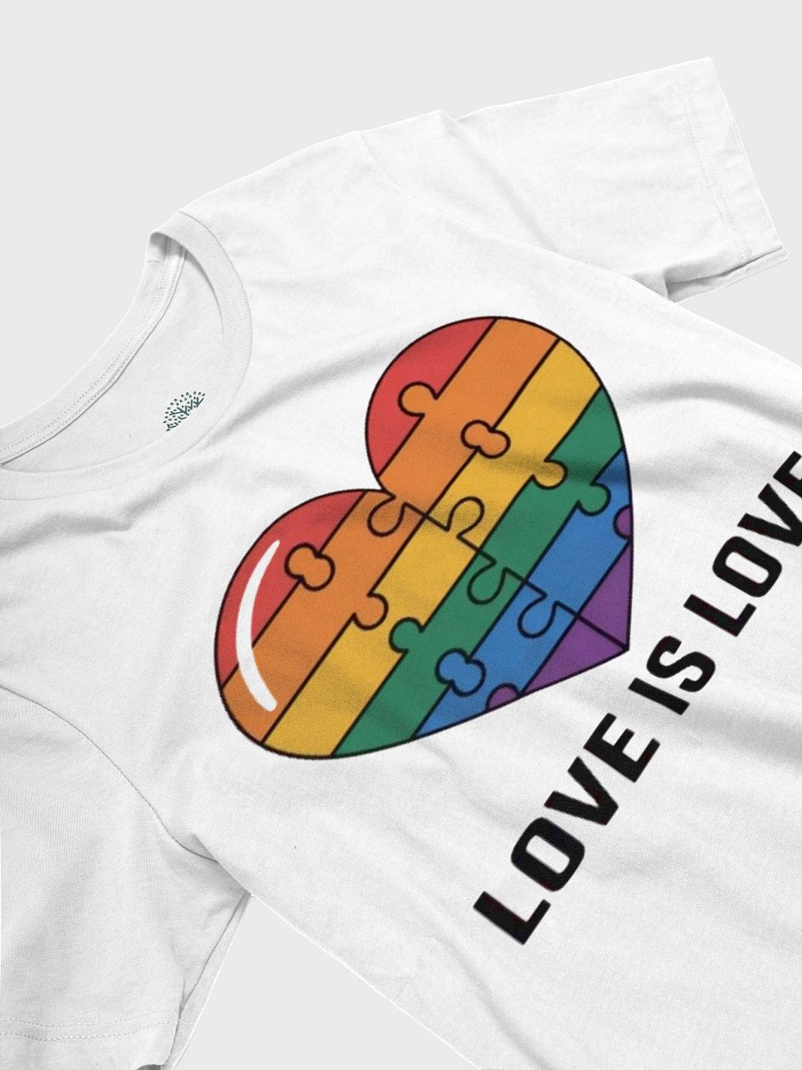 Love is Love Pride T-Shirt | Graphic Grove | Celebrate Equality with Rainbow Heart Design product image (123)