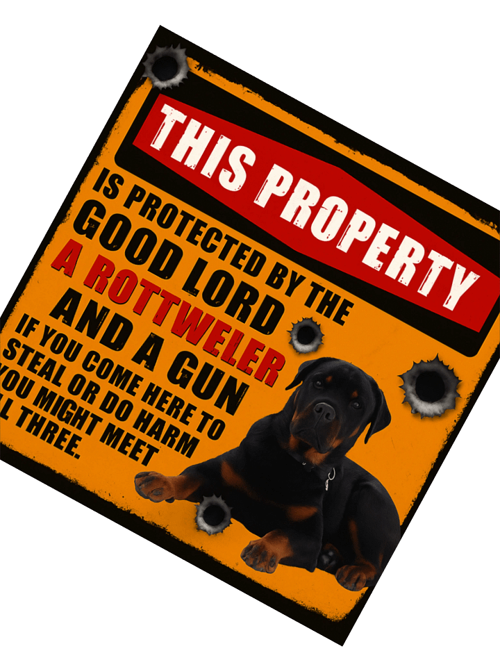 Rottweiler Protected Property - Sticker product image (5)