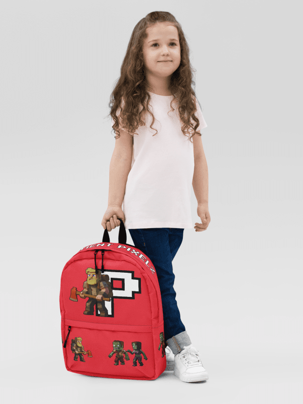 Patient PixelZ All-Over Print Backpack (Red) product image (6)