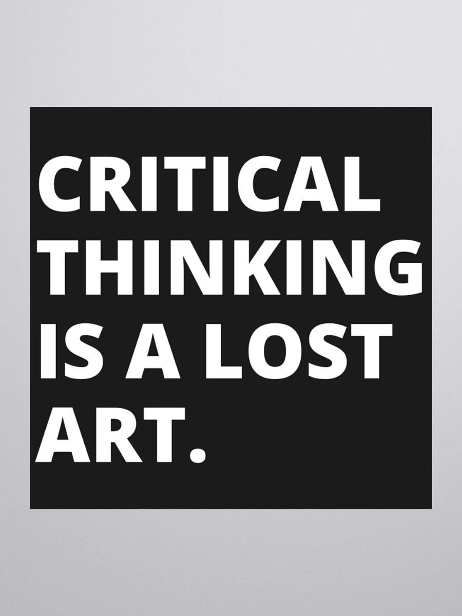 Critical Thinking Sticker. product image (3)