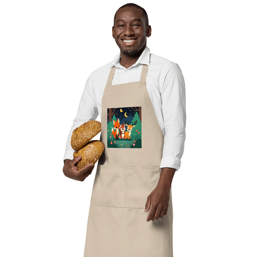 Dreamy Forest Friends Organic Cotton Apron product image (3)
