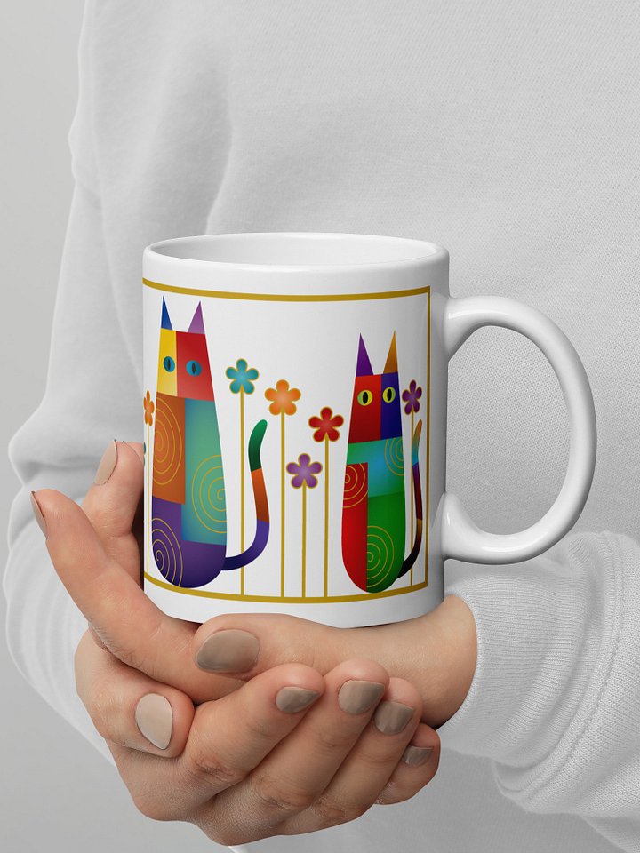 Cats and Flowers 11 oz Mug product image (2)