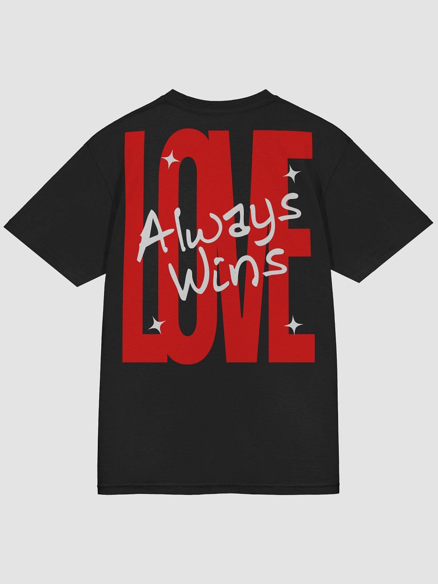 Love Always Wins Heavyweight Tee Black product image (4)
