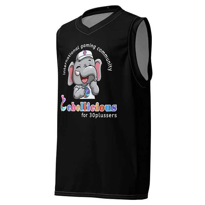 Basketball Jersey Laughing Rebelphant Black product image (1)