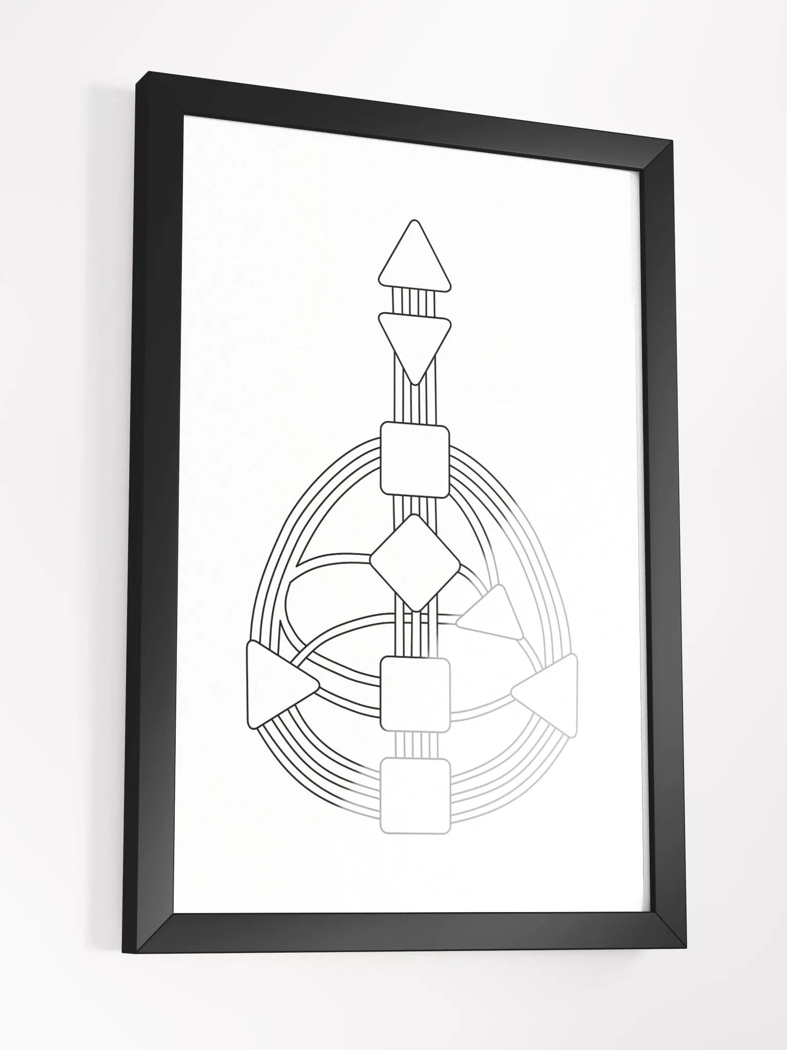 Color Your Human Design Chart Framed Print product image (3)