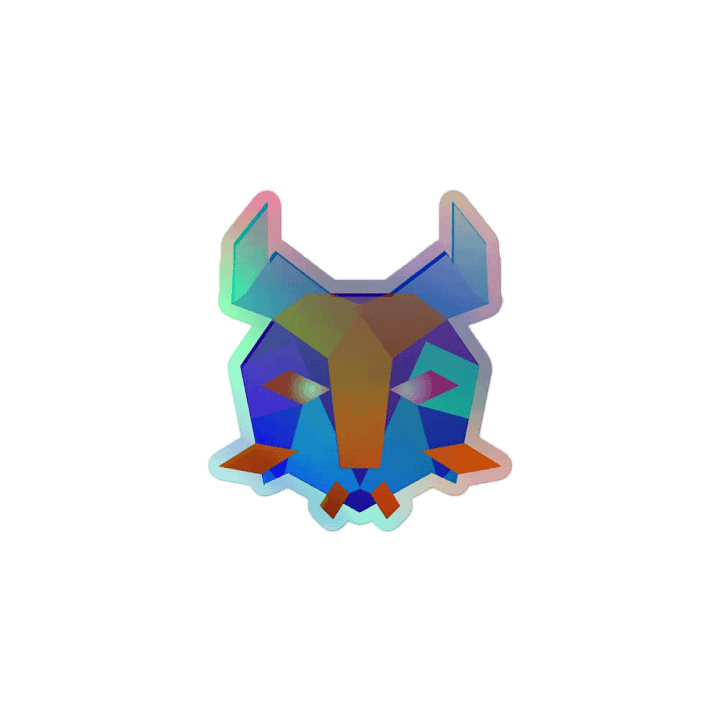 Lynx Head Holographic Sticker Set product image (2)