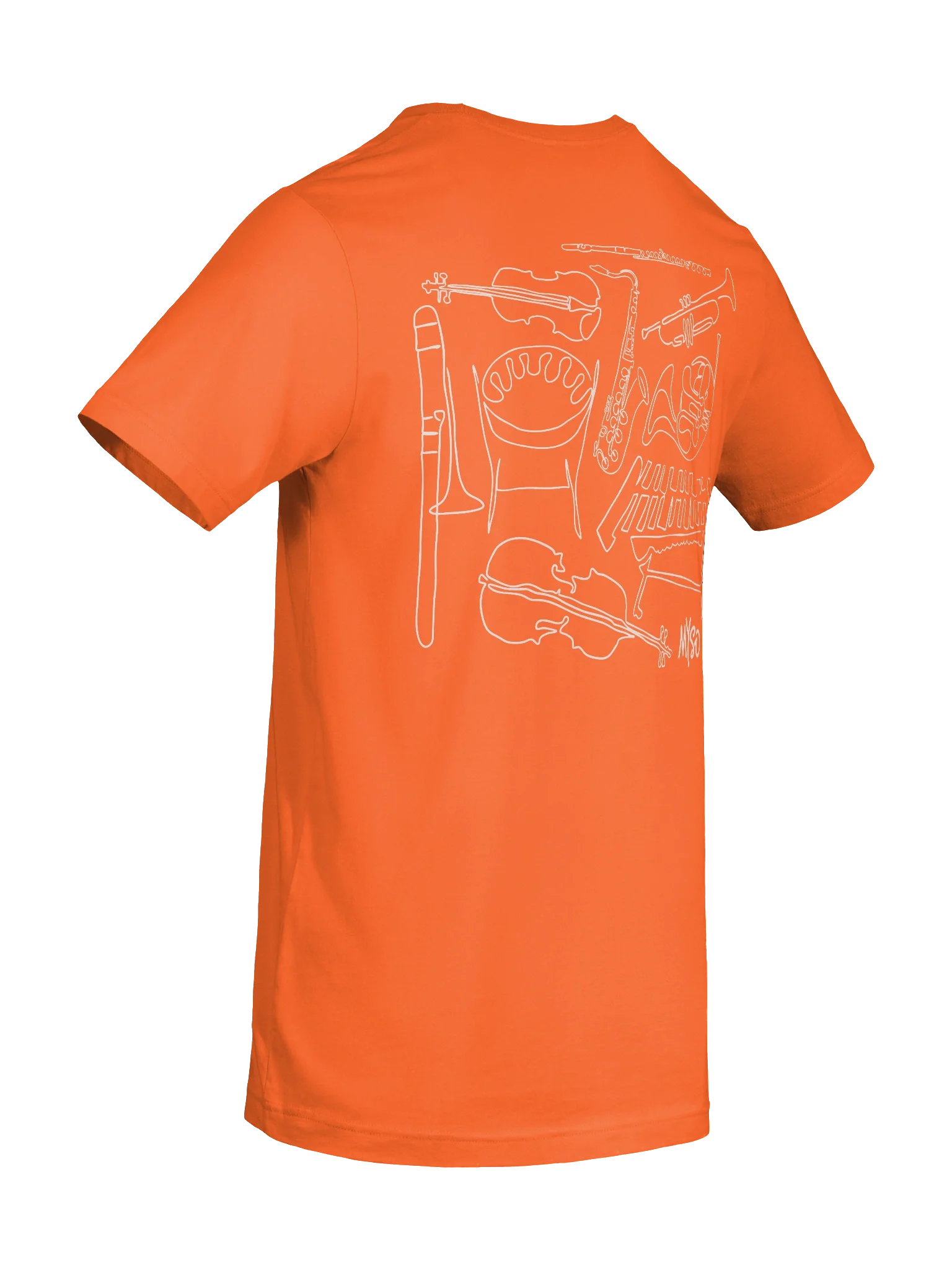 MYSO Adult Orange Instrument T-shirt product image (10)